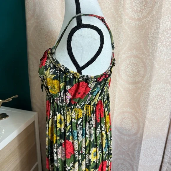 Natural Life Elizabeth Poppy  Multicolor Floral Print Sleeveless Sundress Size L - Picture 4 of 8